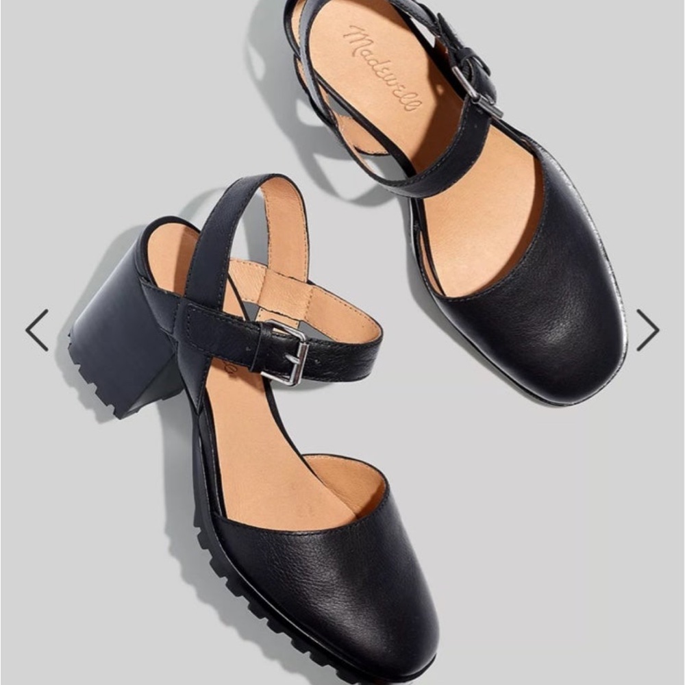 Madewell claudie heeled lug Mary Jane shoes size 7
